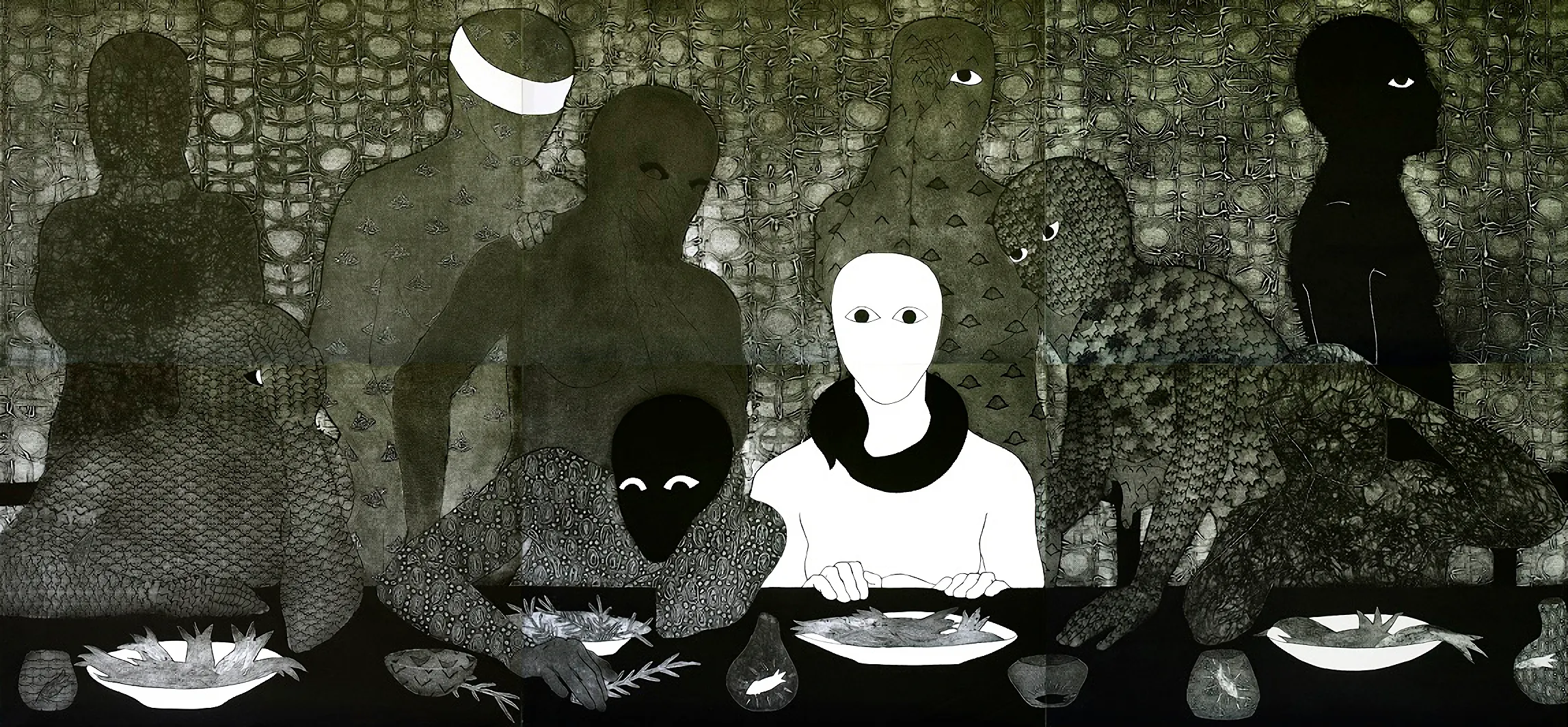 La Cena (The Supper) by Belkis Ayón